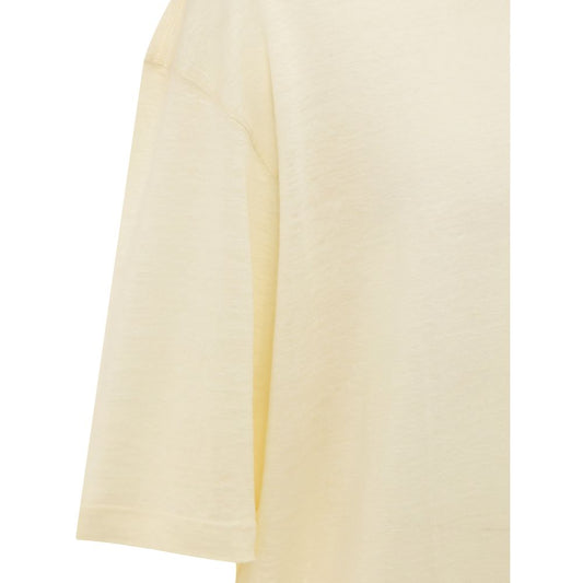 Yellow t-shirt on hanger
