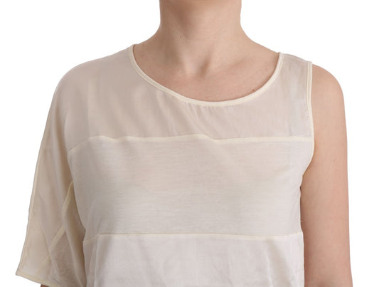 Sleeveless top with horizontal stripes