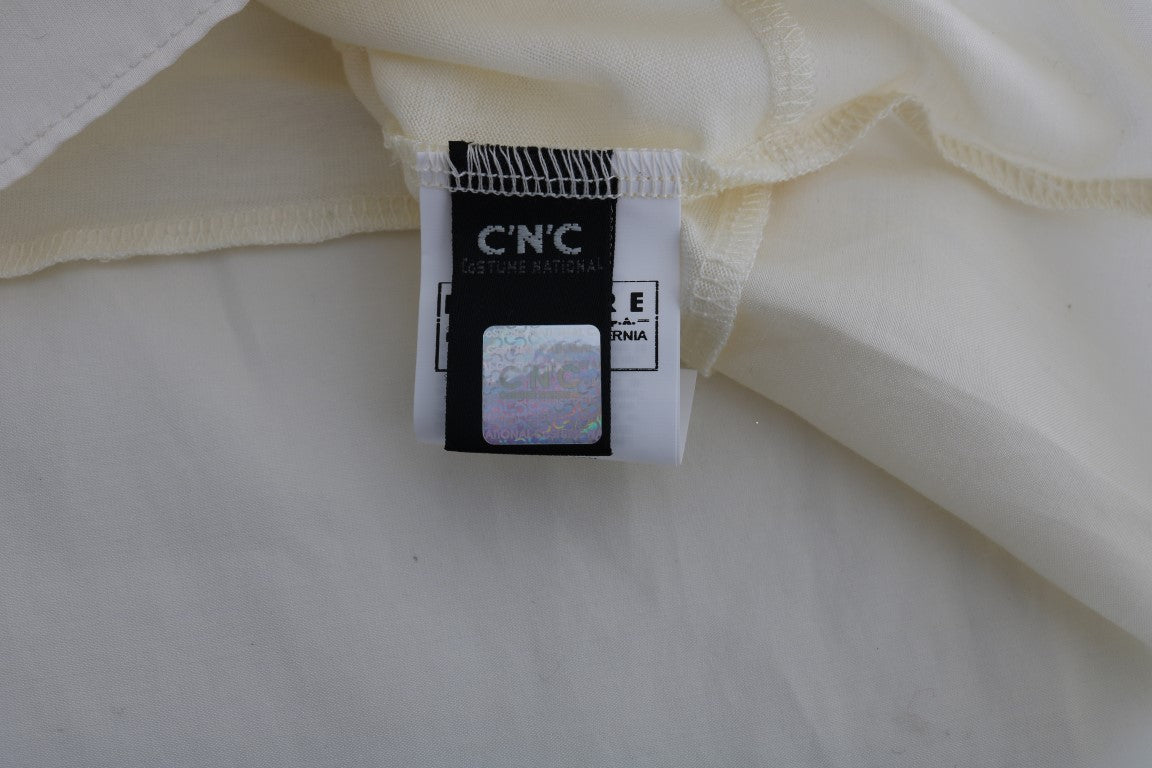 Small electronic device on fabric background