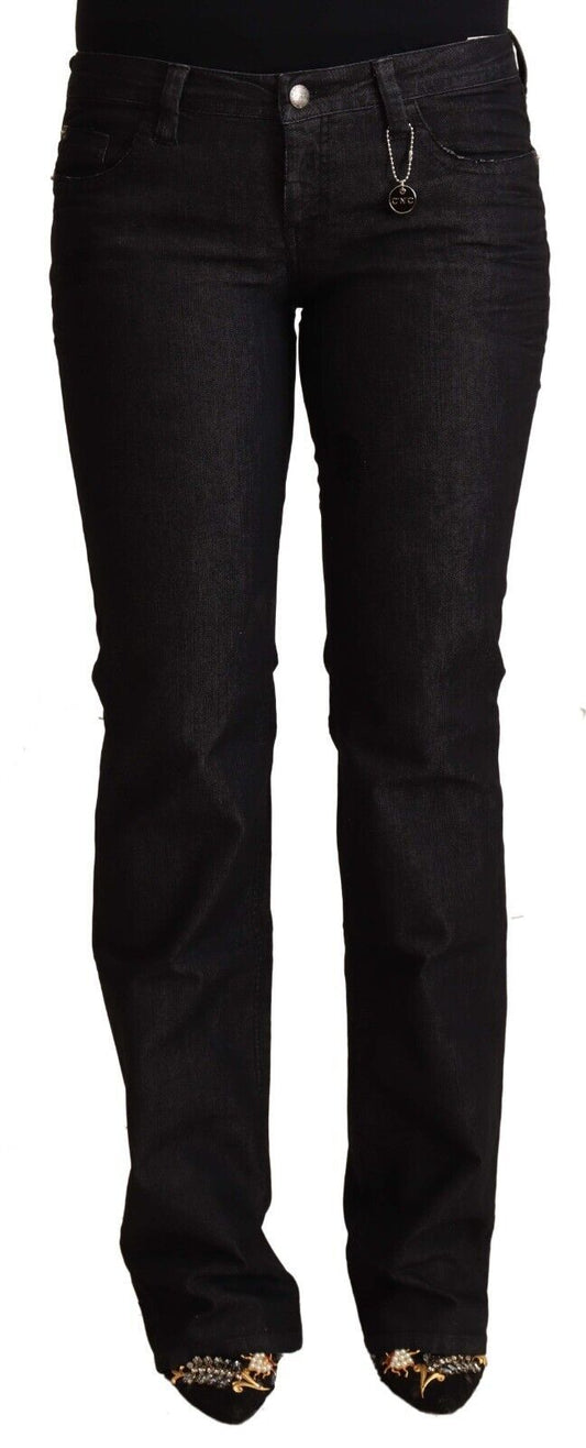 Pair of dark blue jeans on a mannequin