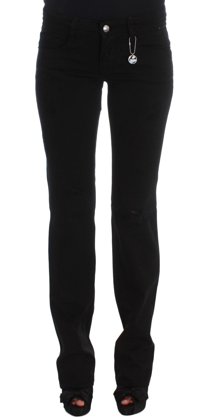 Pair of black skinny jeans on a mannequin