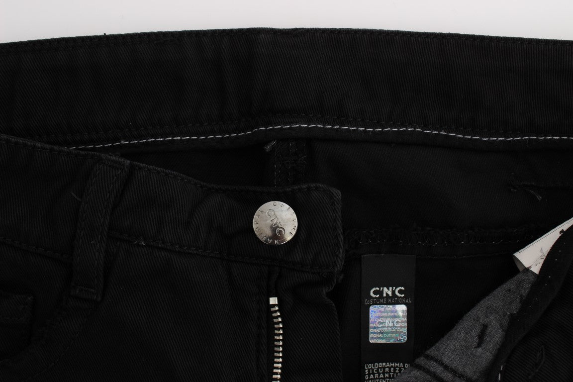 Black pants with zipper on front