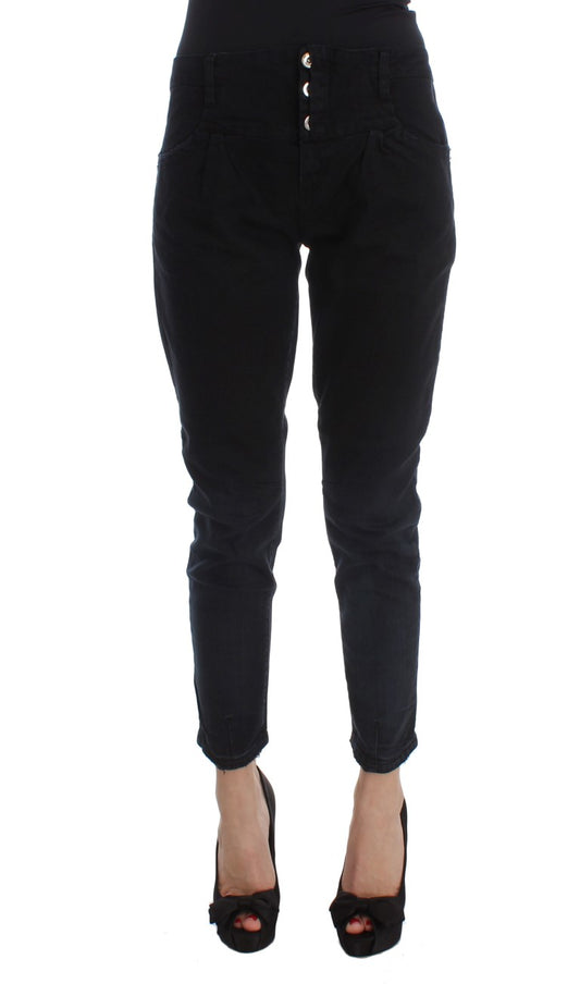 Pair of black pants with zipper detailing on legs