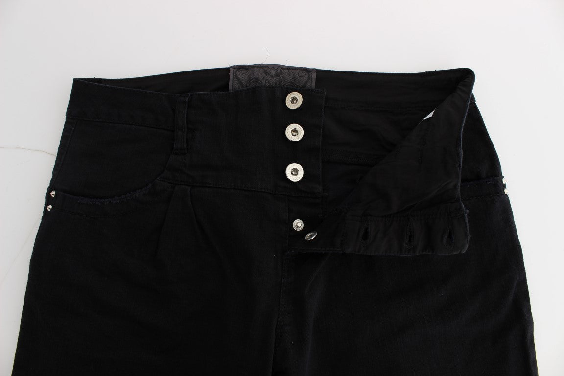 Pair of black jeans on a table
