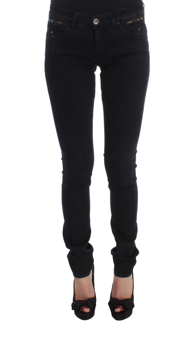 Pair of black skinny jeans on a mannequin