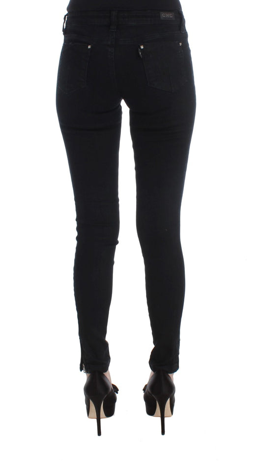 Pair of black skinny jeans on a mannequin