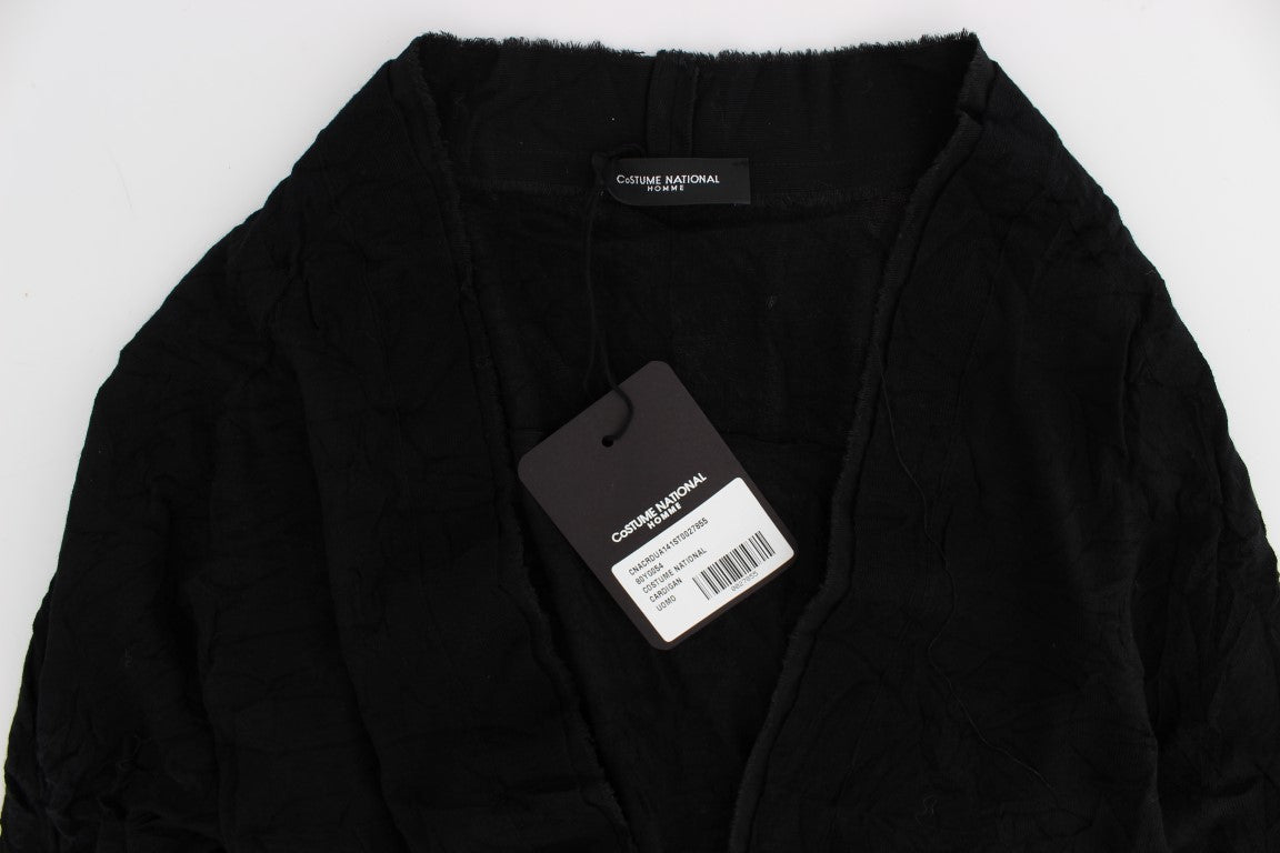 Black shirt on hanger with tag