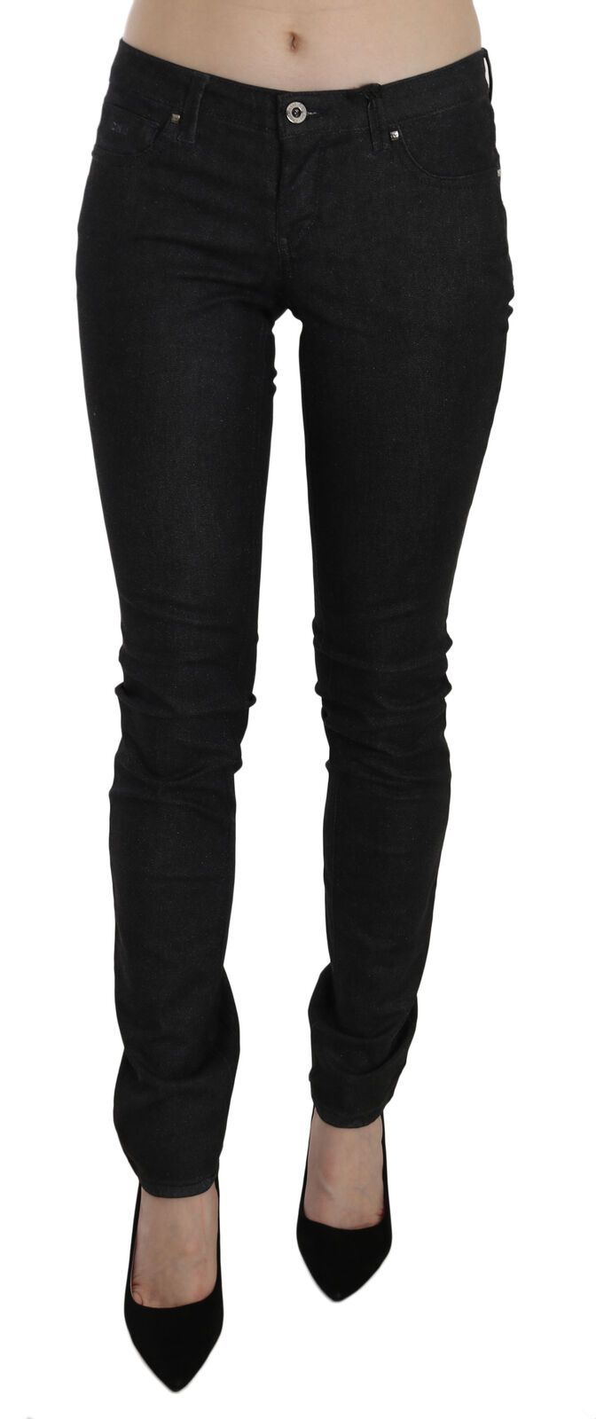 Pair of black skinny jeans on a mannequin