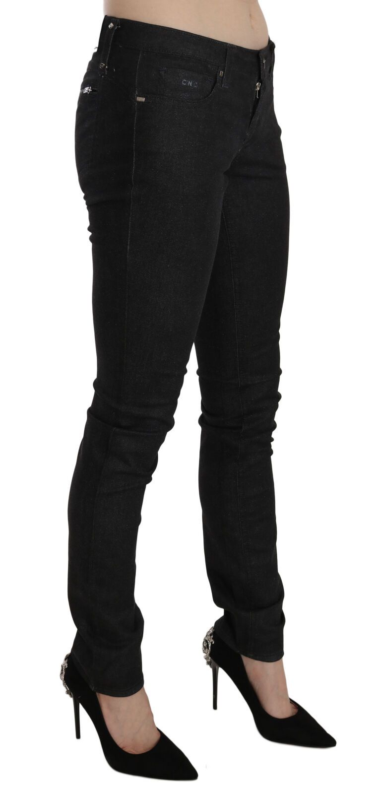 Pair of black skinny jeans on a mannequin