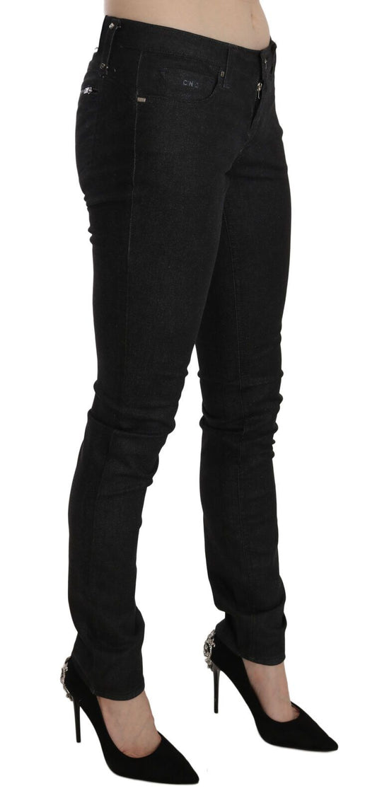 Pair of black skinny jeans on a mannequin