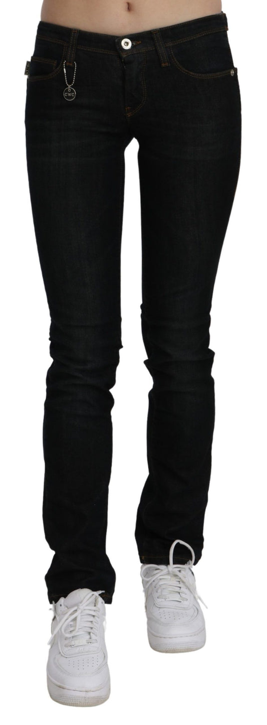 Pair of black skinny jeans on a mannequin