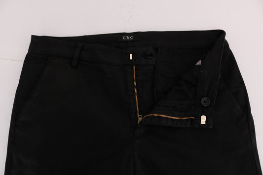 Pair of black jeans with zippered pockets