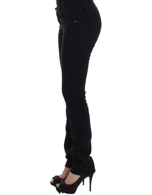 Woman wearing black pants and high heels