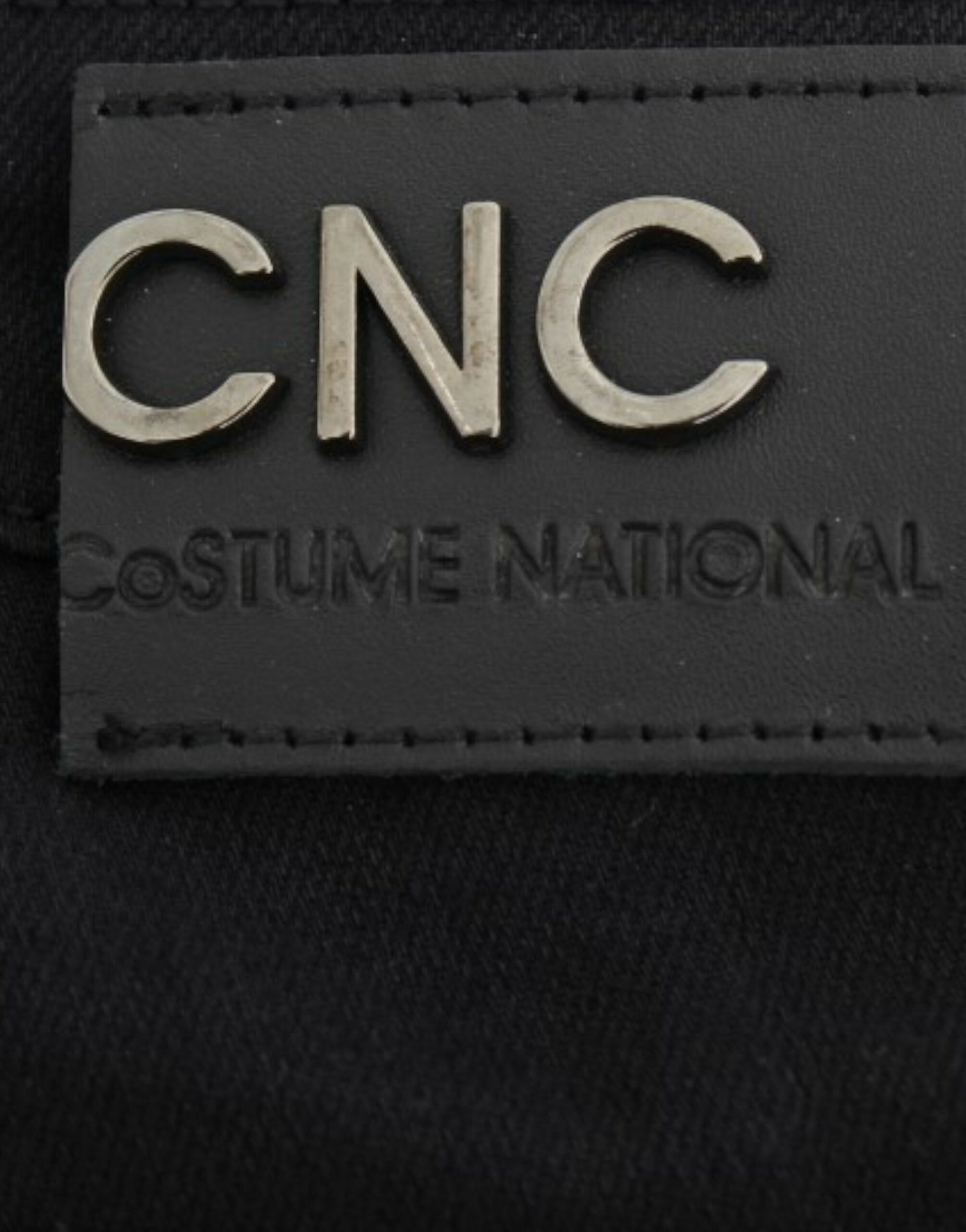 Embroidered logo on fabric