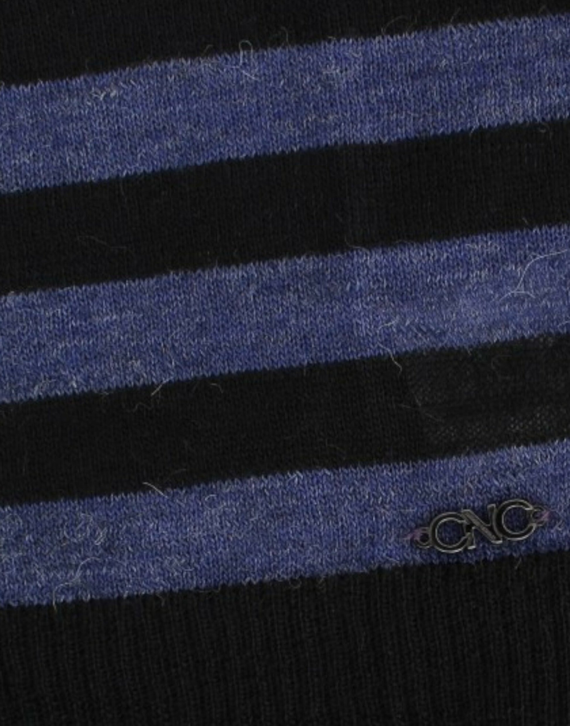 Blue and black striped sock