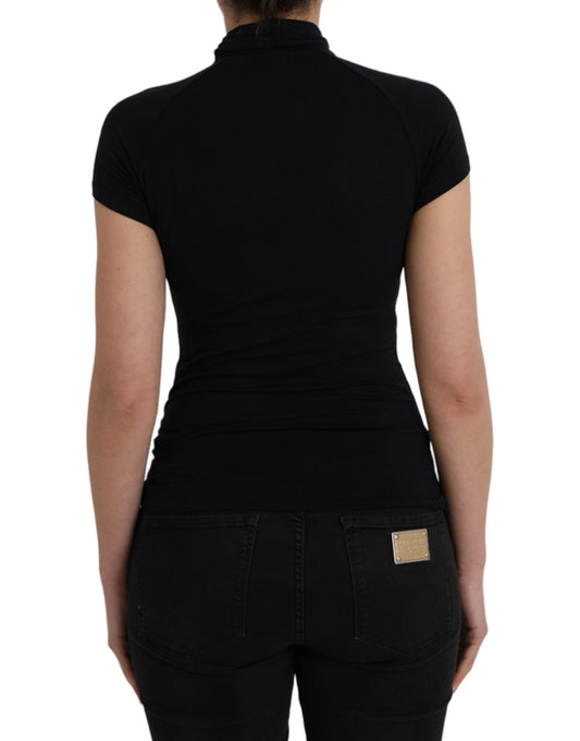 Black shirt on woman