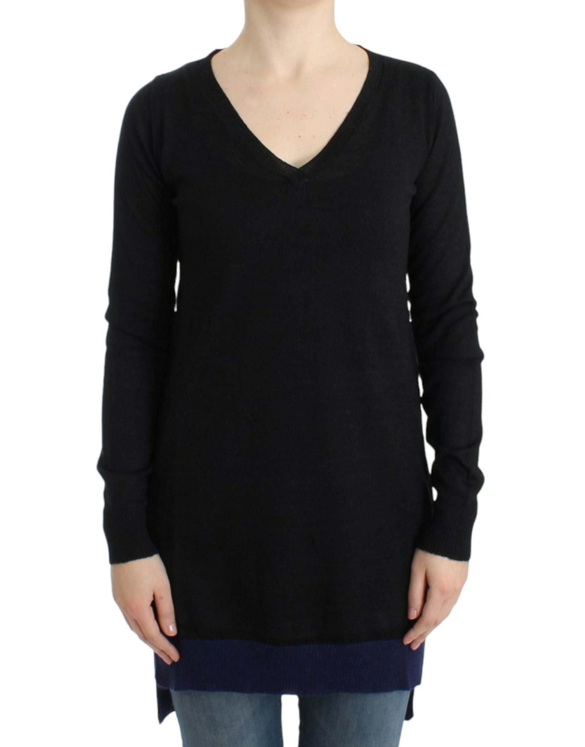 Long sleeve black turtleneck sweater