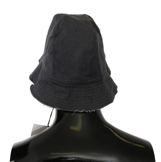 Black bucket hat on mannequin head