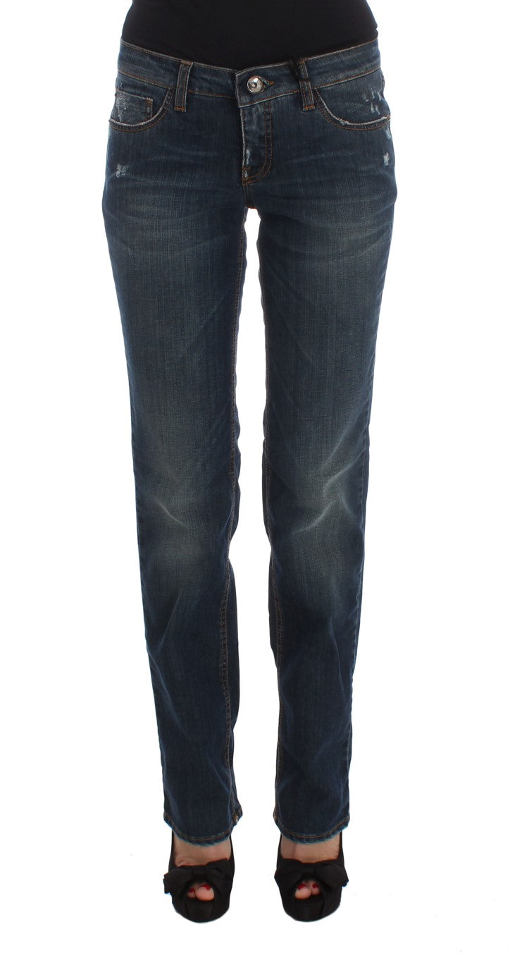Pair of blue jeans on a mannequin