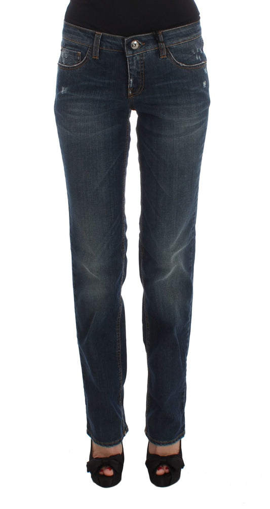 Pair of blue jeans on a mannequin