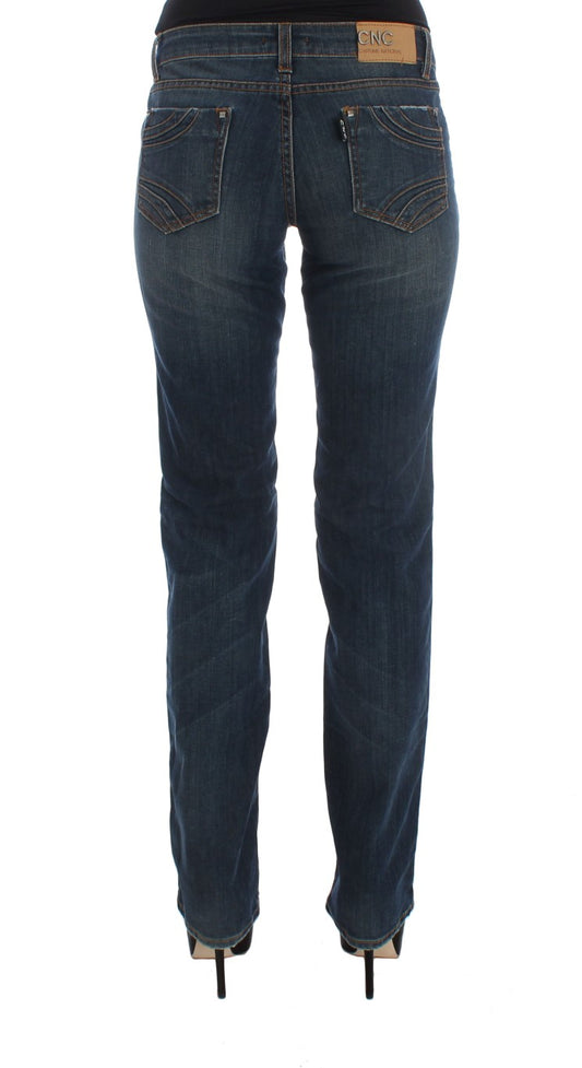Pair of blue jeans on a mannequin