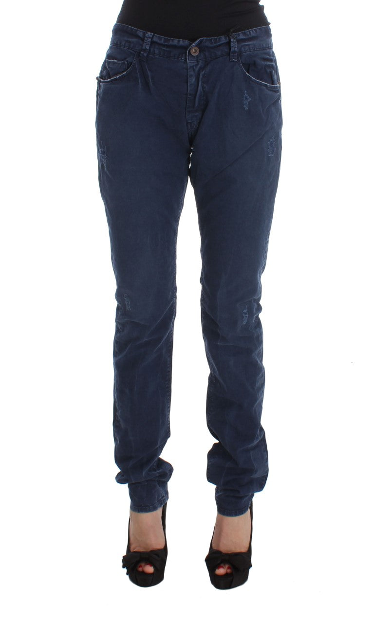 Pair of blue jeans on a mannequin