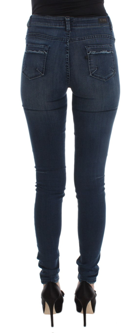Pair of blue jeans on a mannequin