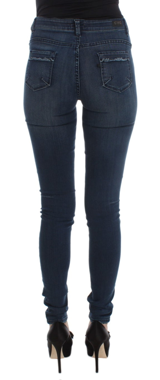 Pair of blue jeans on a mannequin
