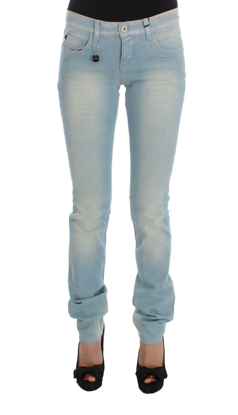 Pair of blue jeans on a mannequin