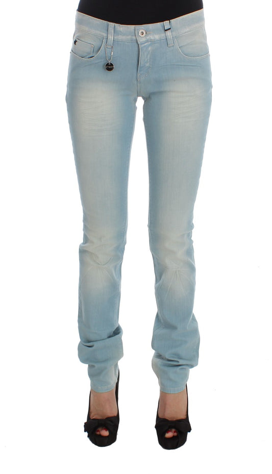 Pair of blue jeans on a mannequin