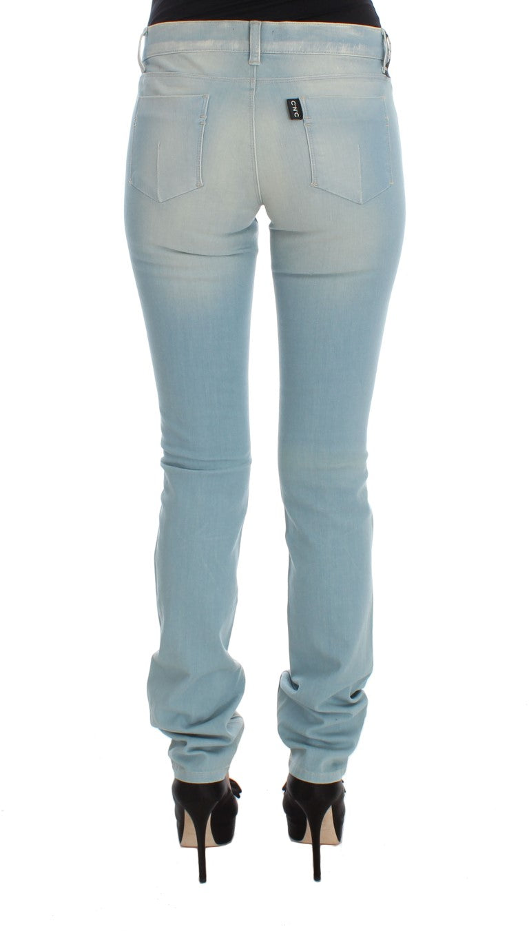 Pair of blue jeans on a mannequin