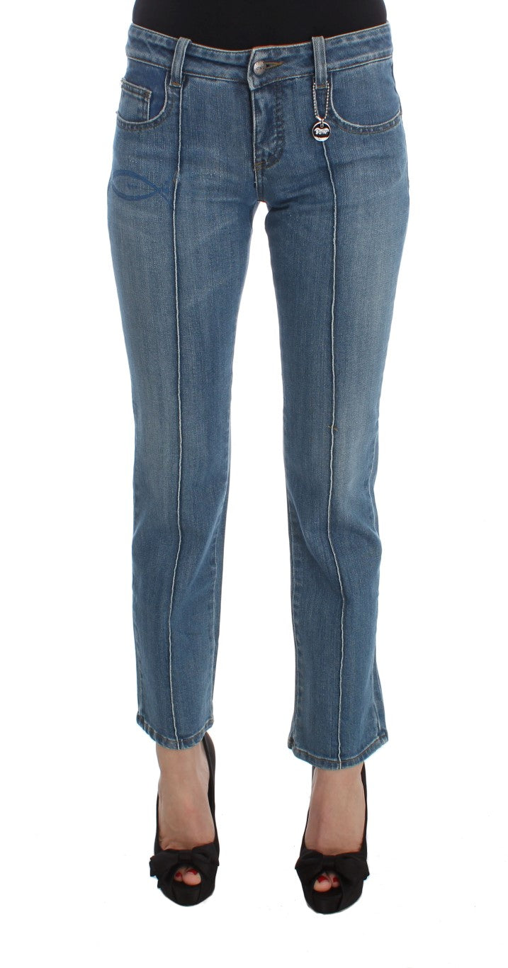 Pair of blue jeans on a mannequin