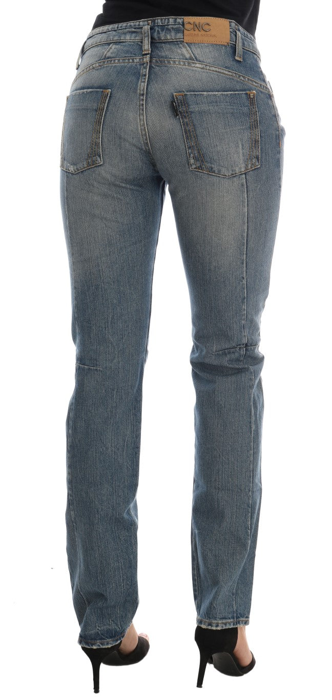 Pair of blue jeans on a mannequin