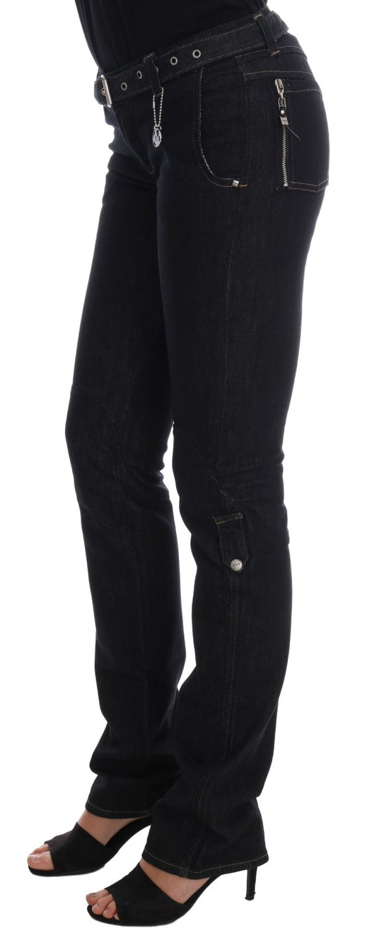 Pair of black high heel shoes