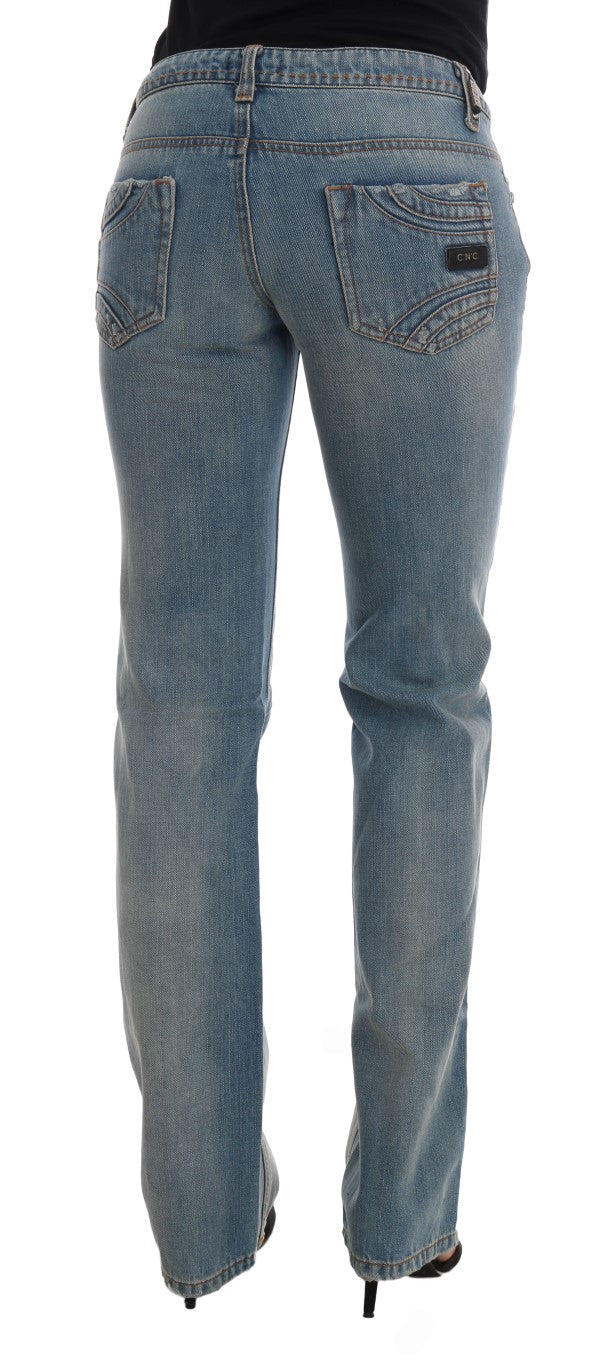 Pair of blue jeans on a mannequin