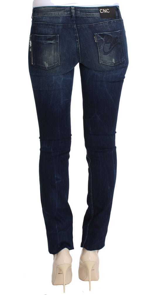 Pair of blue jeans on a mannequin