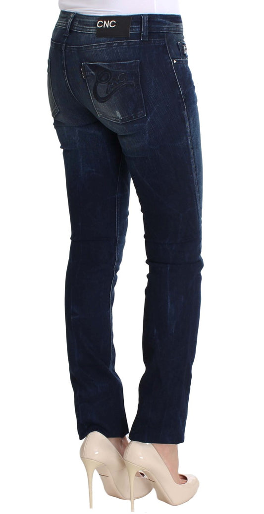 Pair of blue jeans on a mannequin