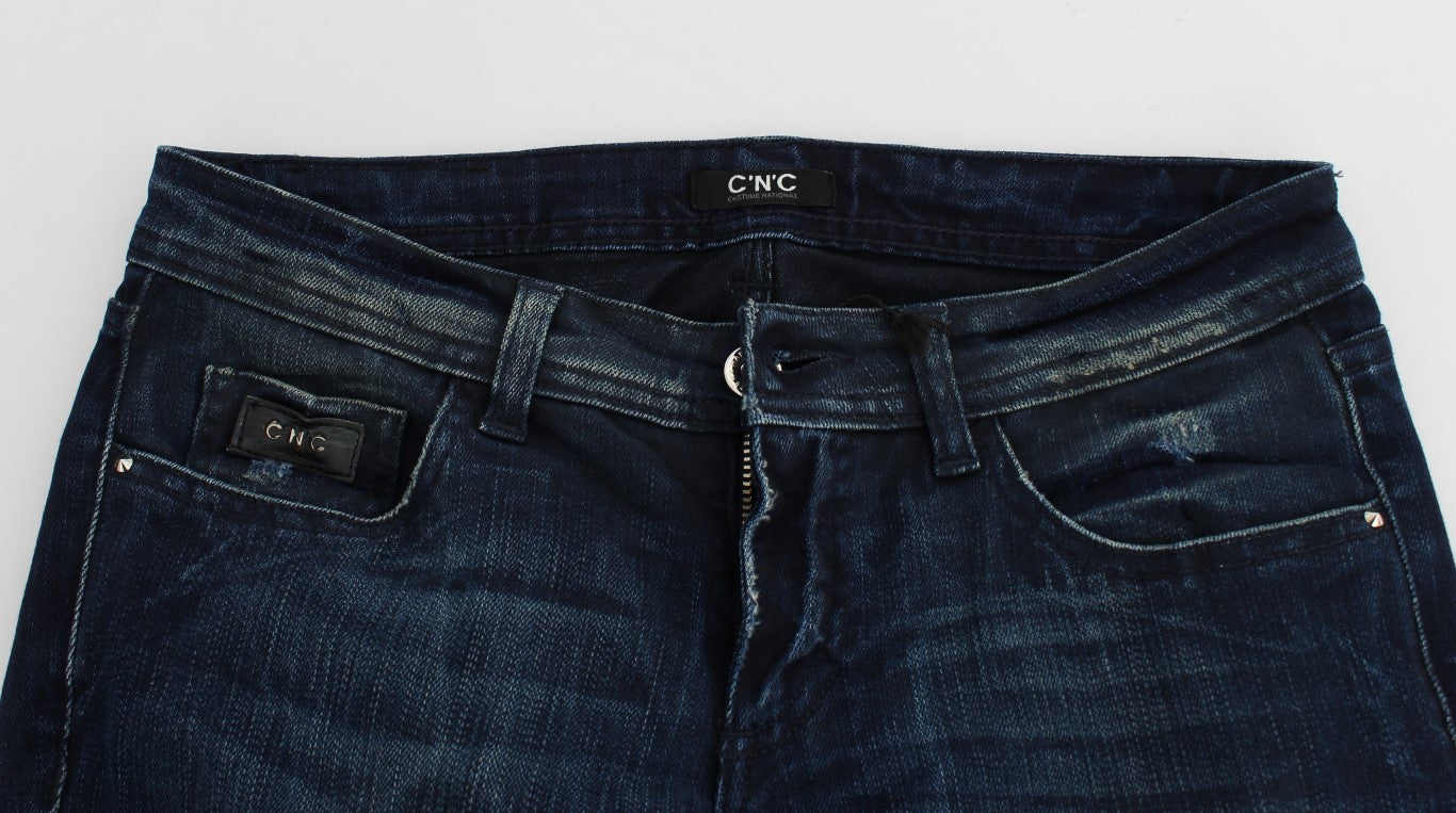 Pair of blue denim jeans