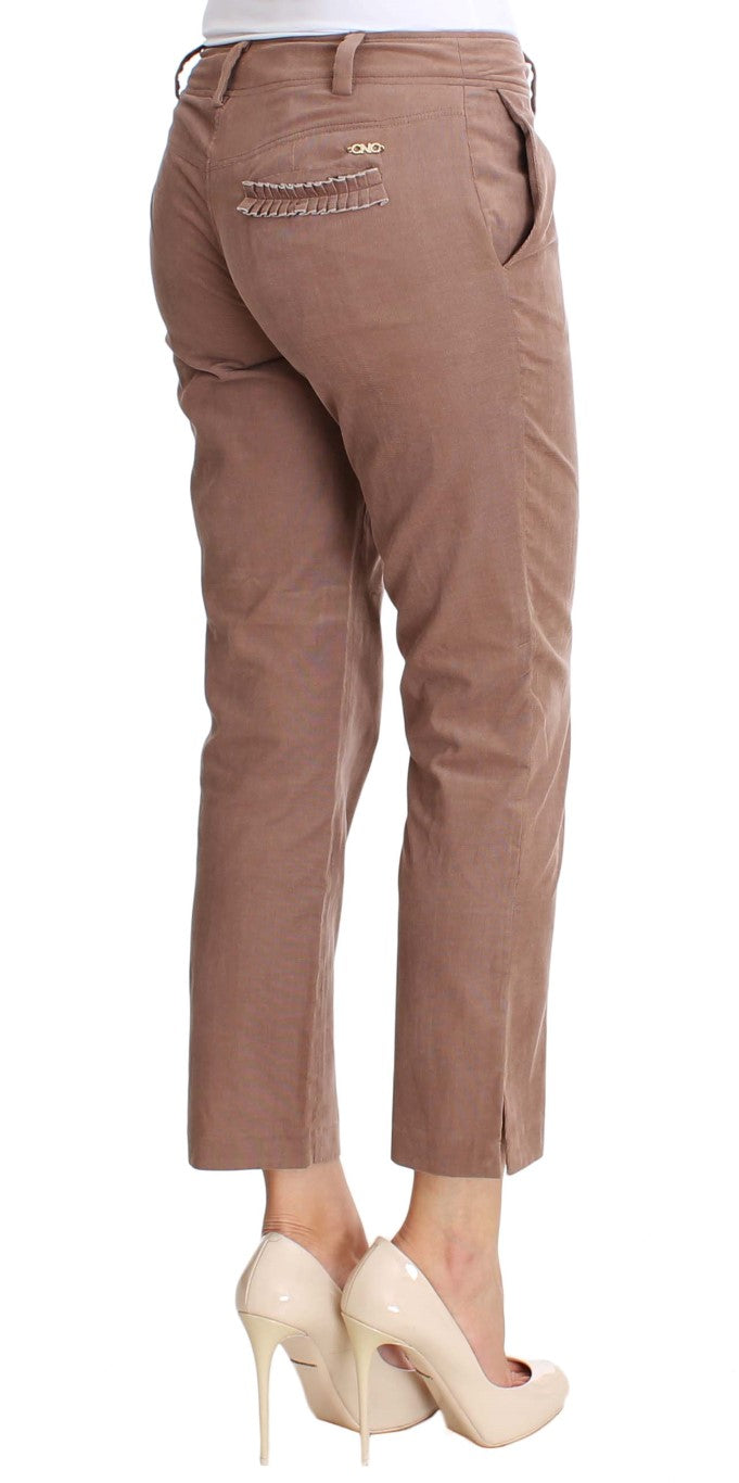 Pair of brown pants on a mannequin