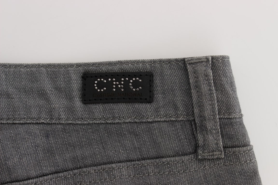 Pair of jeans with a label on the waistband