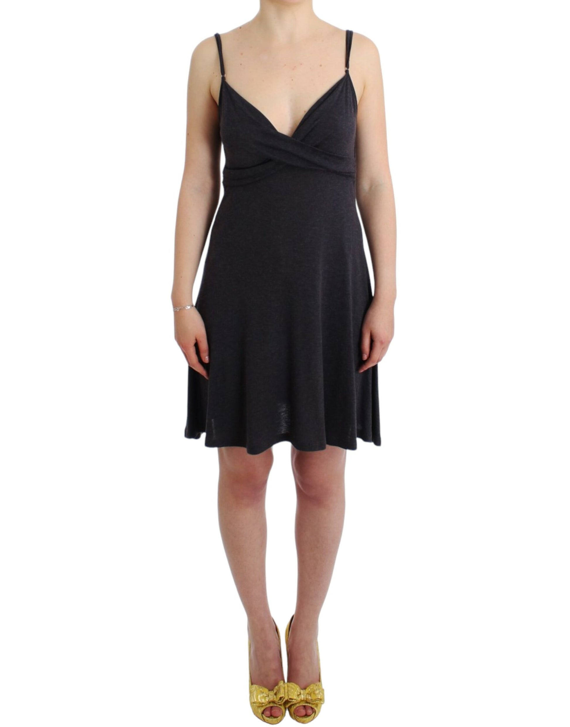 Black dress with spaghetti straps