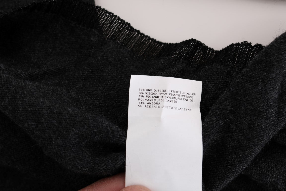 Black fabric with white tag