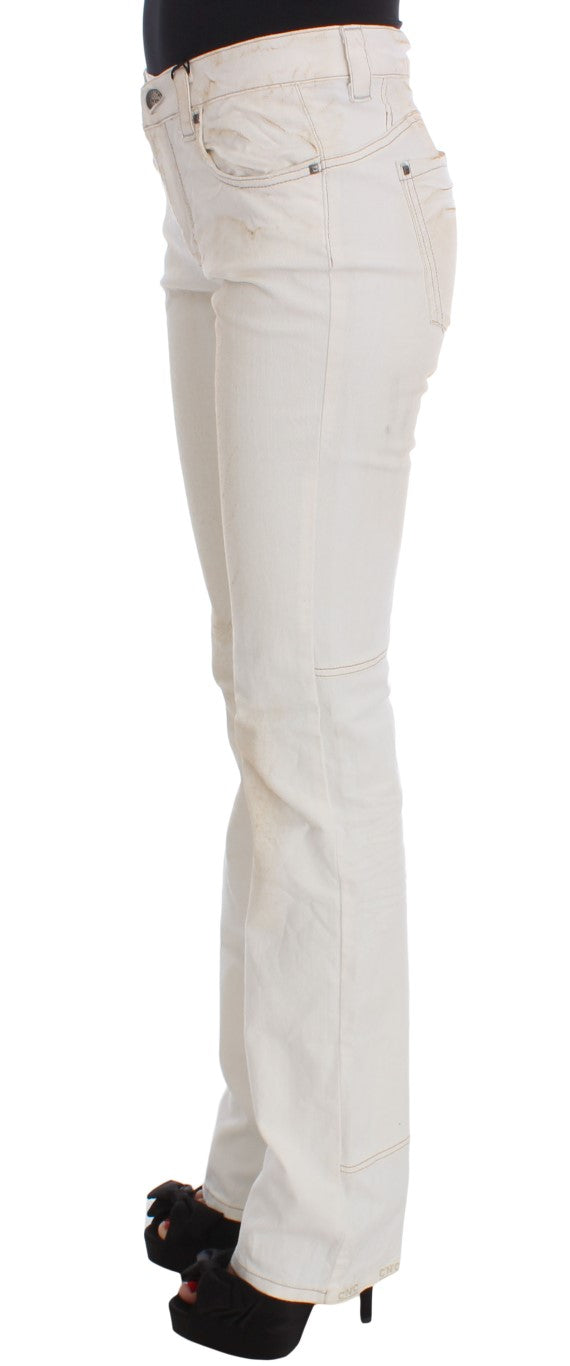 Pair of light blue jeans on a mannequin
