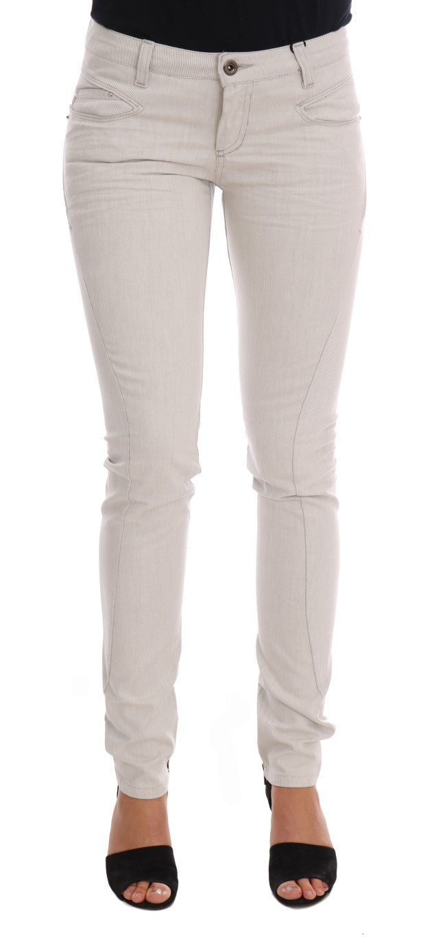 Pair of light wash jeans