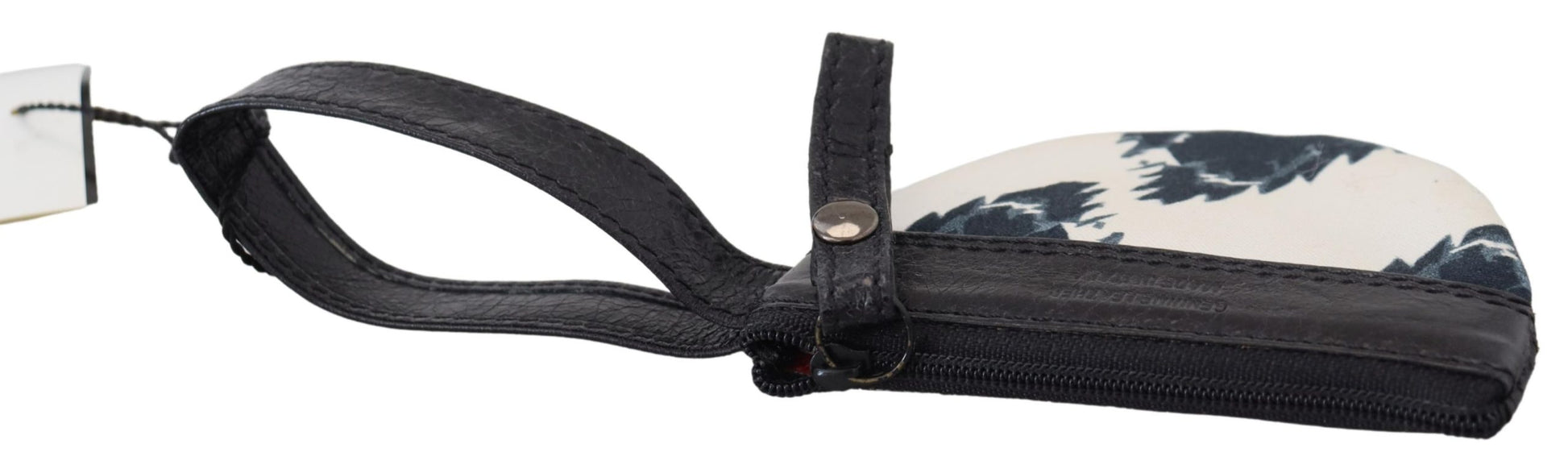 Black and white backpack straps