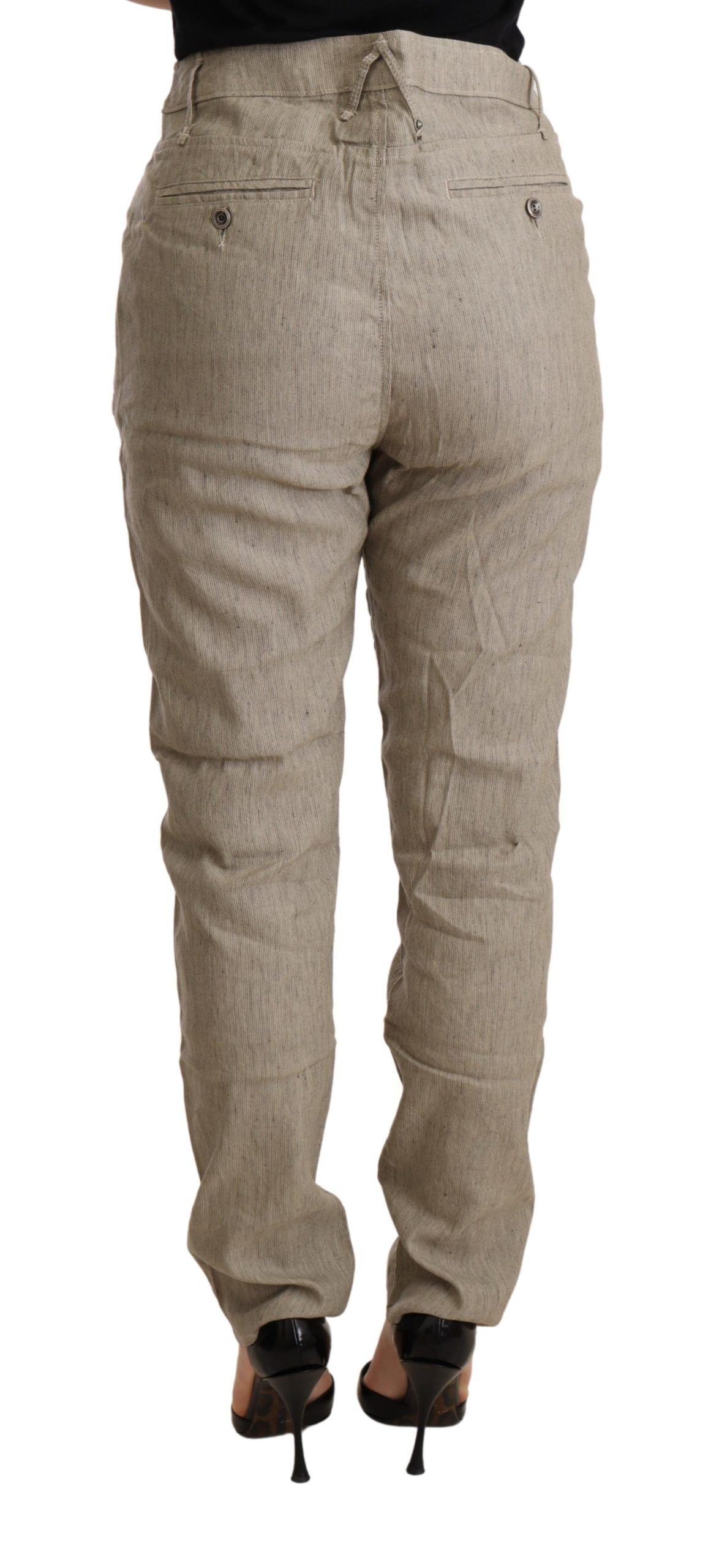 Tan pants on a mannequin