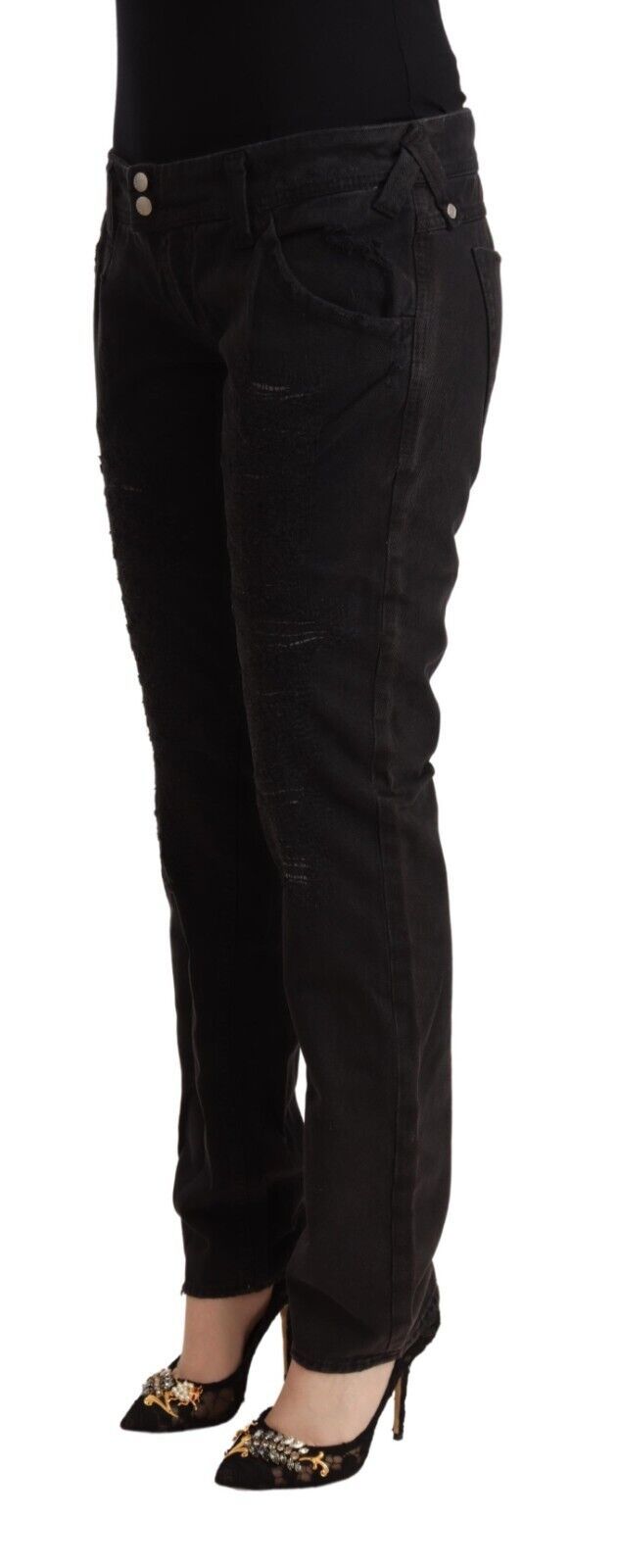 Pair of black pants on a mannequin