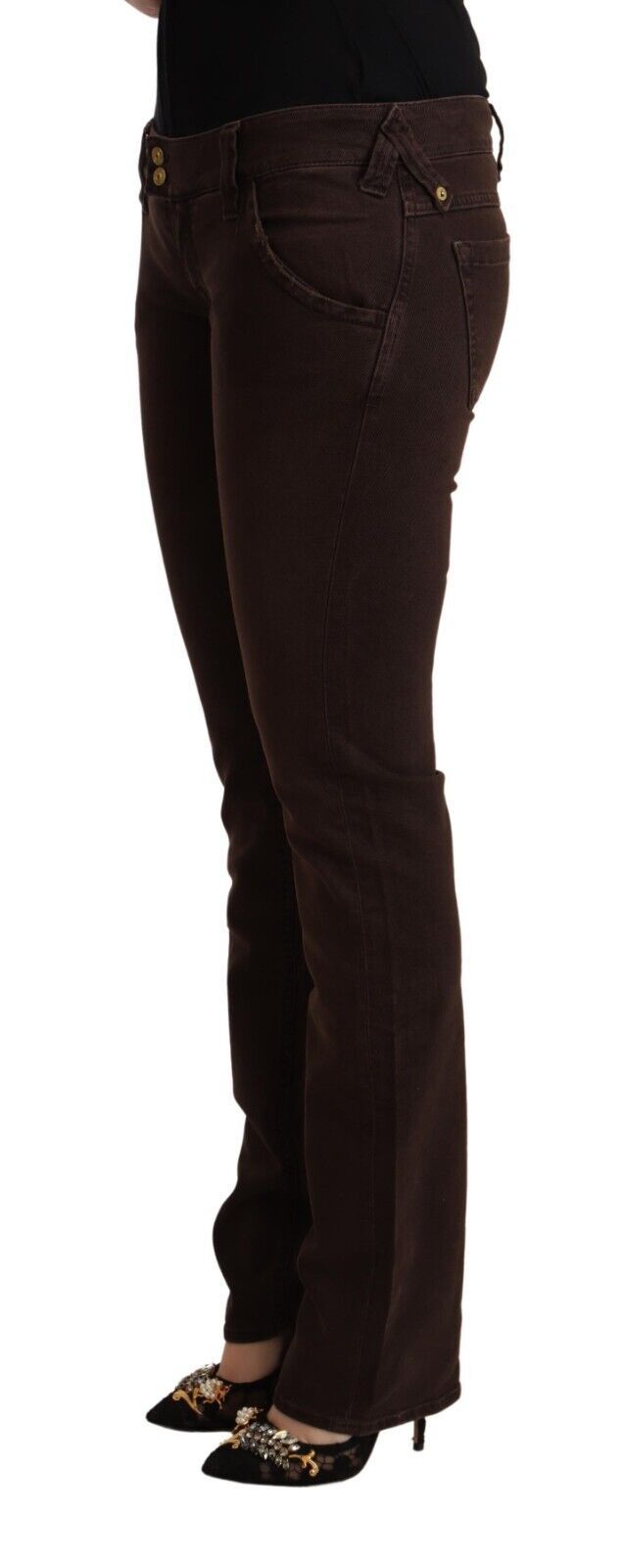 Pair of brown pants on a mannequin