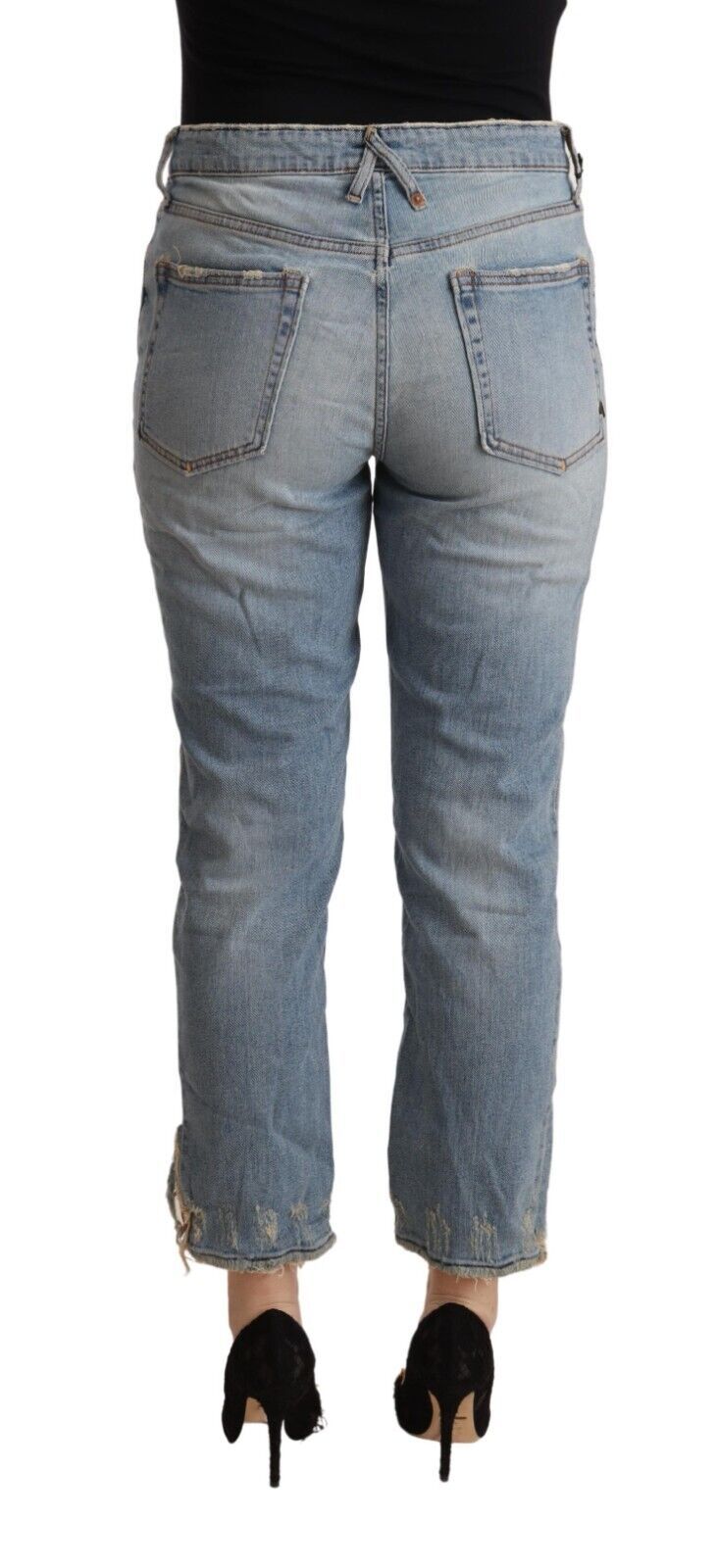 Pair of blue jeans on a mannequin