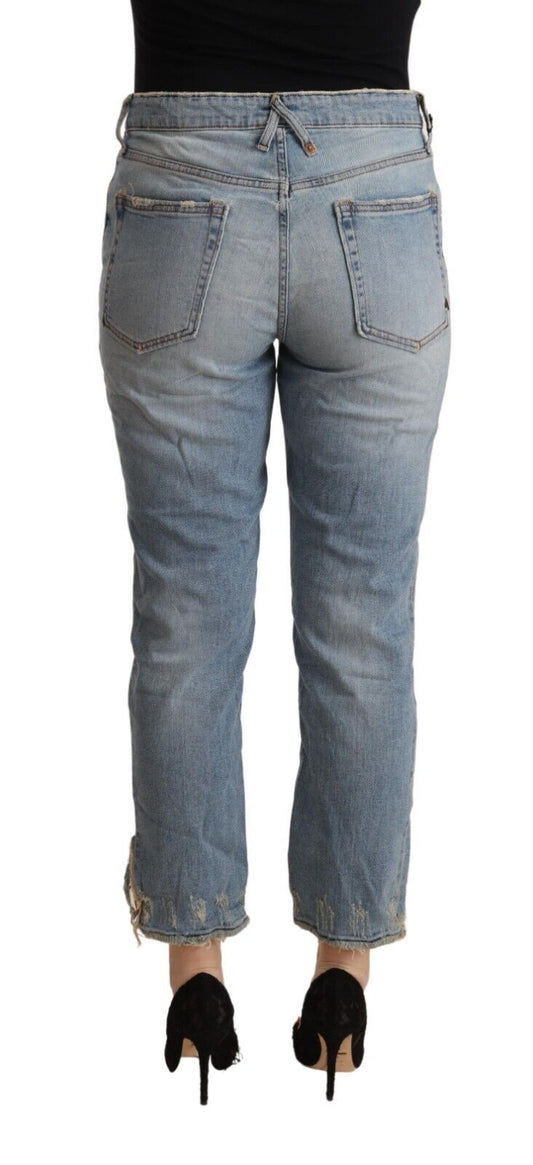Pair of blue jeans on a mannequin